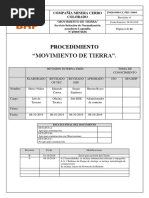 PROCEDIMIENTO MOVIMIENTO DE TIERRA (Revisión 0)