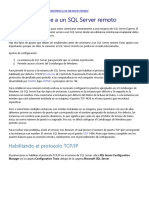 Funciono SQL Server Como Conectarse en Forma Remota PDF