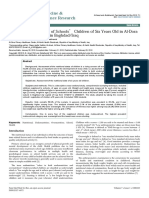 Nutritional Assessment of Schools Children of Six Years Old in Aldora Family Medical Center in Baghdadiraq 2327 4972 1000223