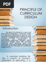 Principle Curiclum Design Report