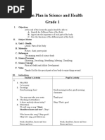 Lesson Plan in Science and Health