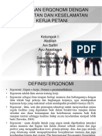 Kesehatan Kerja Pertanian Yang Berhubungan Dengan Ergonomi