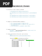 QCI Parameter - Implemented Changes