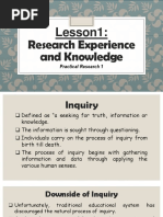 Lesson1-Research Experience and Knowledge