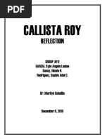 Callista Roy Reflection