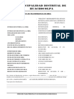 Acta de Transferencia de Obra