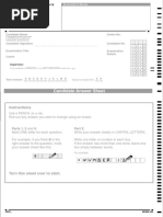 107-108 Proficiency Expert Teacher's Resource Material - Exam Practice Listening Answer Sheet PDF