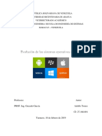 Evaluacion 1, Evolucion Sistemas Operativos II