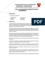 Plan de Trabajo para La Elaboración de Expedientes Técnicos de Saneamiento