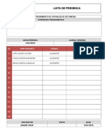 Lista Presença Treinamento Betoneira