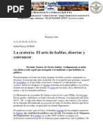 La Oratoria El Arte de Hablar, Disertar y Convencer PDF