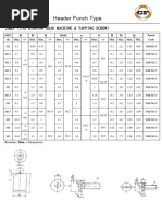 Header Punch Standards (JIS-2nd Punch)