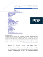 Railway Term and Condition