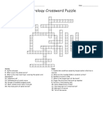 Neurology Crossword Puzzle Answer Key