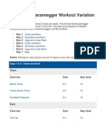 Arnold Schwarzenegger Workout Variation