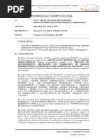 Informe Legal #110 Recurso de Apelación