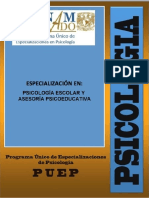 Psicologia Escolar y Asesoria Psicoeducativa