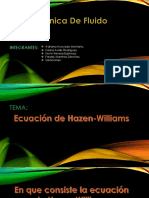 Presentacion Hazen Williams