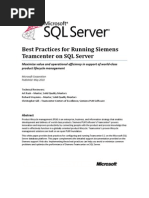 Best Practices For Running Siemens Teamcenter On SQL Server