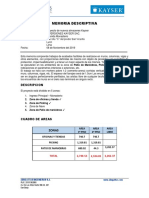 Memoria Descriptiva de Tarrajeos