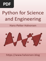 Python For Science and Engineering