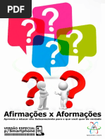 Afirmações e Aformações