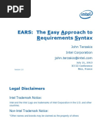 EARS EasyApprochToRequirementsSyntax