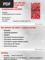 Getting Started With The Internet of Things (IoT) Using The Texas Instruments CC3200