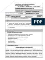 INFORME 4 - Transformador de Distribución