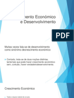 Crescimento Económico e Desenvolvimento