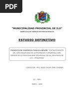 Proyecto Deportivo Municipalidad Provincial de Ilo PDF