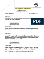 NPTEL ML Assignment Week1