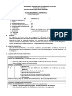 Silabu de Estadistica Matematica I - Matematica-2017-2