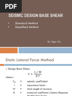 Base Shear Seismic