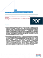 Consenso de Beijing Sobre La Inteligencia Artificial y La Educación