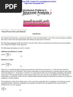 Deflections - Work-Energy Methods