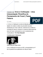 Eros e Civilização - Uma Interpretação Filosófica Do Pensamento de Freud - Passa Palavra