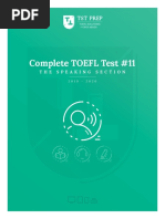 03.11, TST Prep Test 11, The Speaking Section