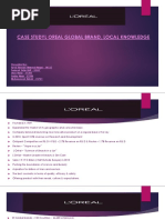 L Oreal Global Brand, Local Knowledge.