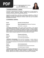 Madeleine Santivañez Orconi - Curriculum Vitae 1