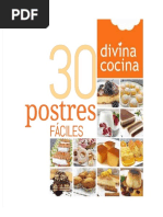 30 Postres Divina Cocina