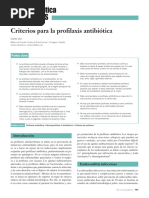 Criterios para La Profilaxis Antibiótica