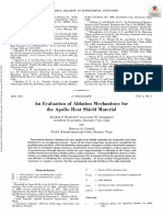 An Evaluation of Ablation Mechanisms For The Apollo Heat Shield Material