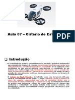 Aula 7 - Critério de Estabilidade