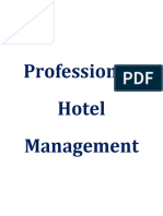 Profession in Hotel Management