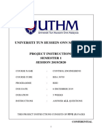 Control Engineering Group Project 2019