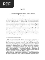 La Terapia Comportamentale Depressione Teoria e Ricerca