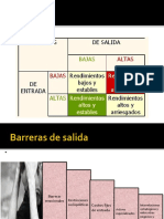 Barreras de Salida