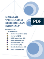 Makalah Proklamasi Kemerdekaan Indonesia