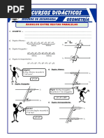 Ángulos Entre Rectas Paralelas para Segundo de Secundaria